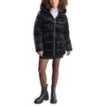 Womens Shine Hooded Anorak Puffer Coat