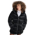 Womens Shine Hooded Anorak Puffer Coat