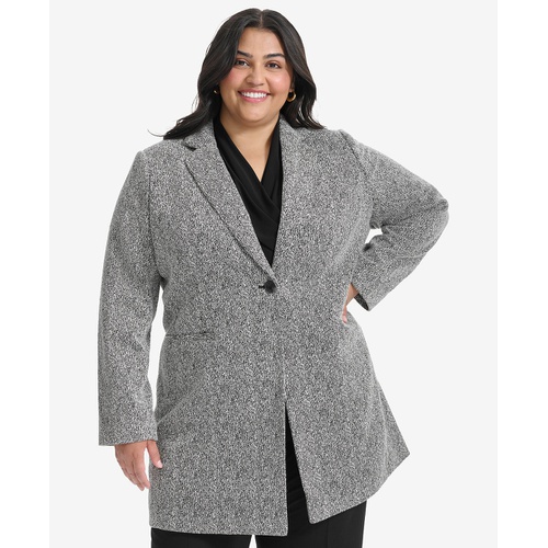 DKNY Plus Size Double D Topper Blazer