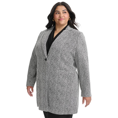 DKNY Plus Size Double D Topper Blazer