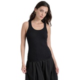 Womens Scoop-Neck Sleeveless Sweater Top