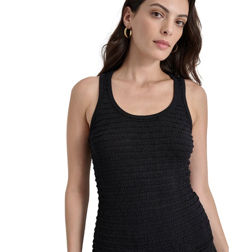 DKNY Womens Scoop-Neck Sleeveless Sweater Top