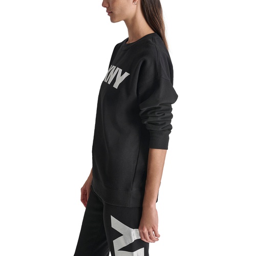 DKNY DKNY Womens Exploded Logo Crewneck Sweatshirt