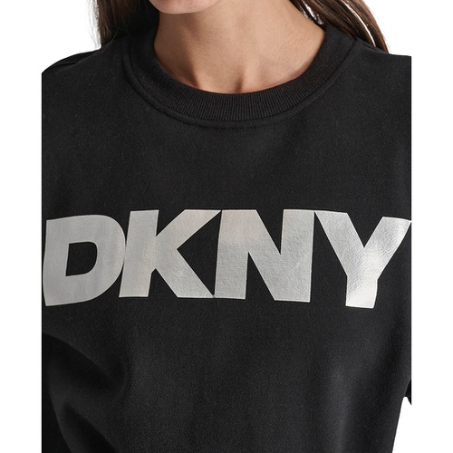 DKNY DKNY Womens Exploded Logo Crewneck Sweatshirt