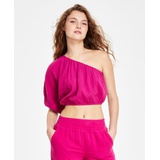 Womens One-Shoulder Cropped Top