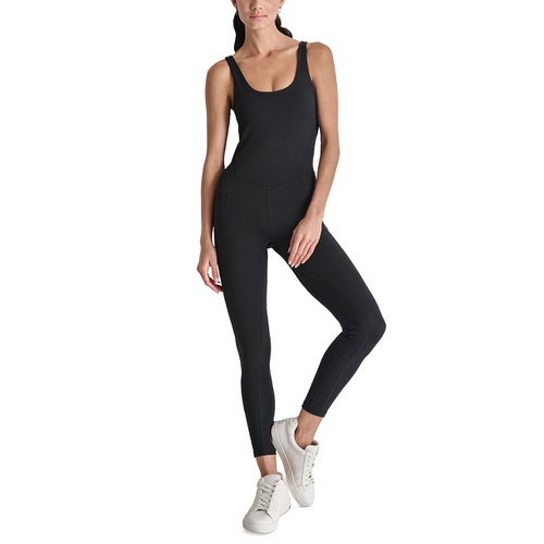 DKNY DKNY Womens Sleeveless Scoop-Neck Active Jumpsuit