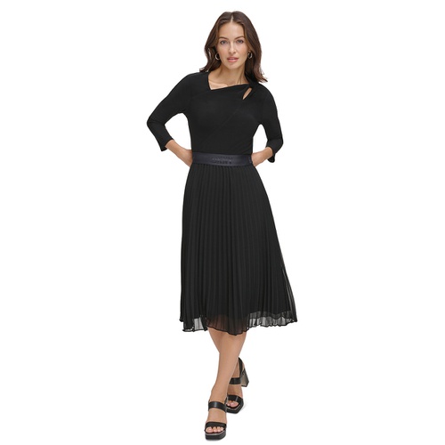 DKNY Pleated Midi Skirt