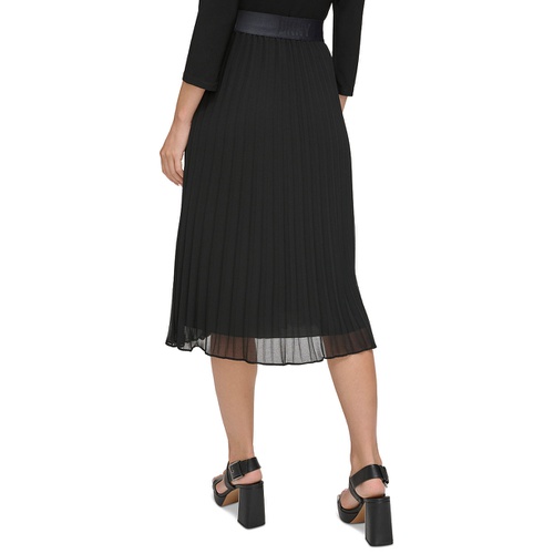 DKNY Pleated Midi Skirt