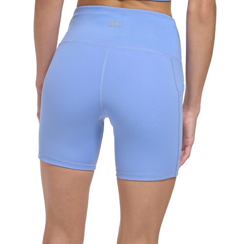 DKNY Womens Balance Super High Rise Pull-On Bicycle Shorts