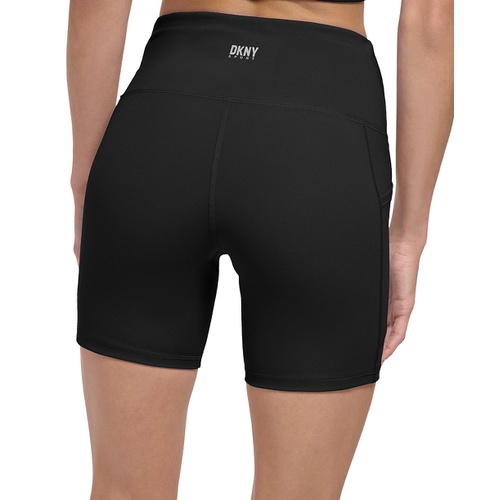 DKNY Womens Balance Super High Rise Pull-On Bicycle Shorts