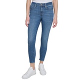 Womens Mid-Rise Skinny Ankle Jeans