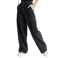 Womens High-Rise Wide-Leg Trouser Jeans