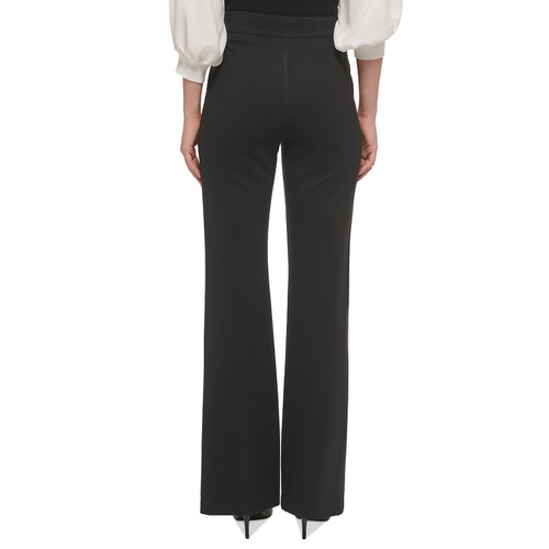 DKNY Womens Soft Ponte Knit High Rise Pull-On Pants