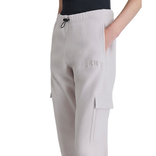 DKNY Womens Tech Fleece Cargo Jogger Sweatpants