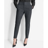 Womens High-Rise Slim-Leg Ankle Trousers