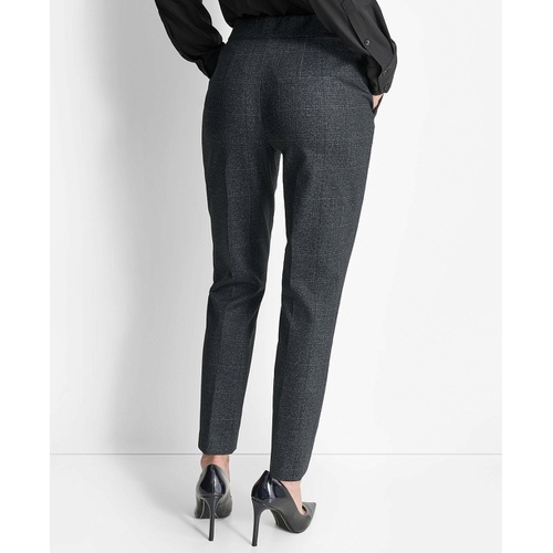 DKNY Womens High-Rise Slim-Leg Ankle Trousers