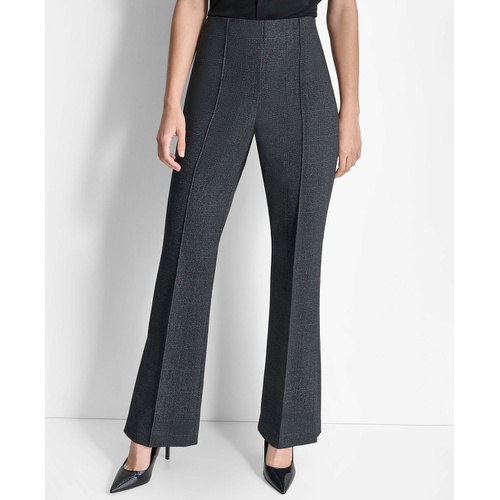 DKNY Womens High-Rise Wide-Leg Pull-On Trousers