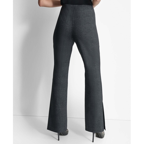 DKNY Womens High-Rise Wide-Leg Pull-On Trousers