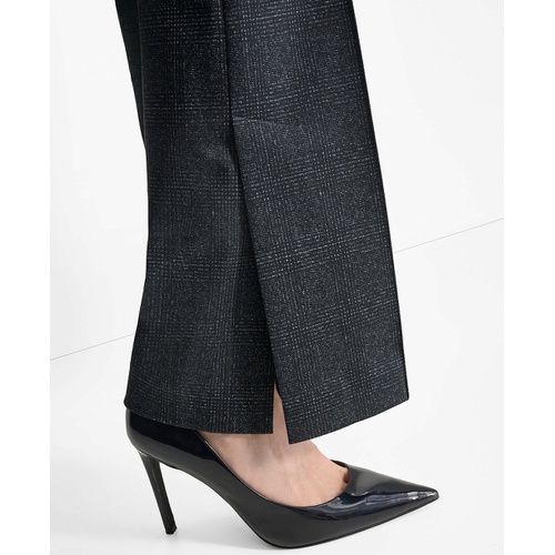 DKNY Womens High-Rise Wide-Leg Pull-On Trousers