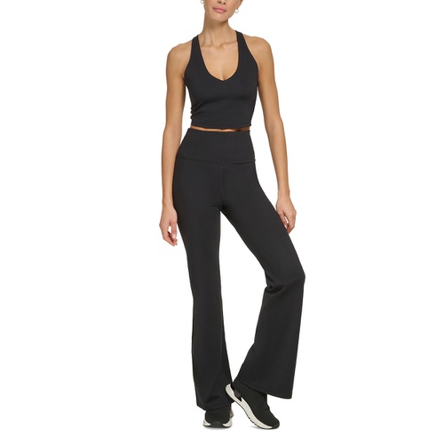 DKNY Womens Performance Balance High-Rise Flared Pants