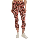 Womens Printed High-Waist Cropped Leggings