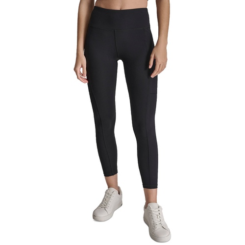 DKNY Womens High-Waisted 7/8 Cargo Leggings