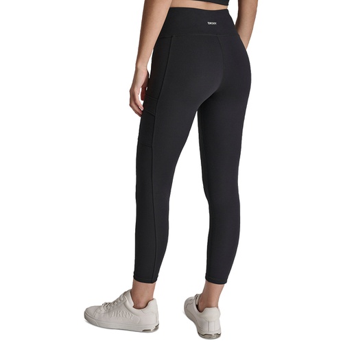 DKNY Womens High-Waisted 7/8 Cargo Leggings