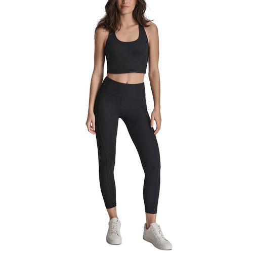 DKNY Womens High-Waisted 7/8 Cargo Leggings