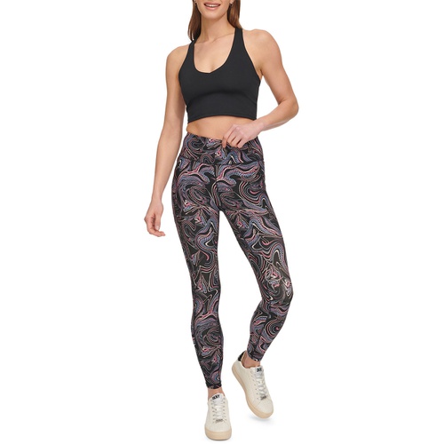 DKNY Womens Mid-Rise 7/8-Length Leggings