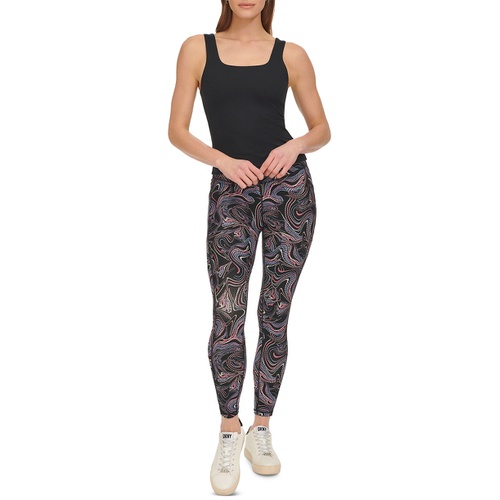 DKNY Womens Mid-Rise 7/8-Length Leggings