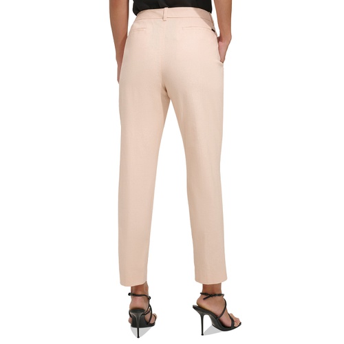 DKNY Womens Stretch Linen Pants