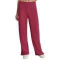 Womens Brushed Rib-Knit Straight-Leg Pants