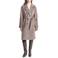 Womens Double-Breasted Belted Wrap Coat