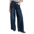 Womens High-Rise Wide-Leg Cargo Jeans