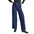 Womens High-Rise Wide-Leg Trouser Jeans