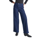 Womens High-Rise Wide-Leg Trouser Jeans