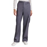 Petite High-Rise Satin Cargo Pants