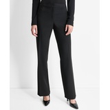 Womens Modern Fit Flat-Front Trousers