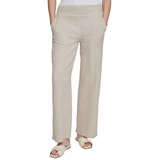 Womens High-Rise Gauze Straight-Leg Pants