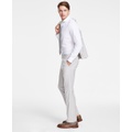 Mens Modern-Fit Natural Neat Suit Separate Pants