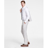 Mens Modern-Fit Natural Neat Suit Separate Pants