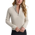 Womens Half-Zip Mock Neck Top