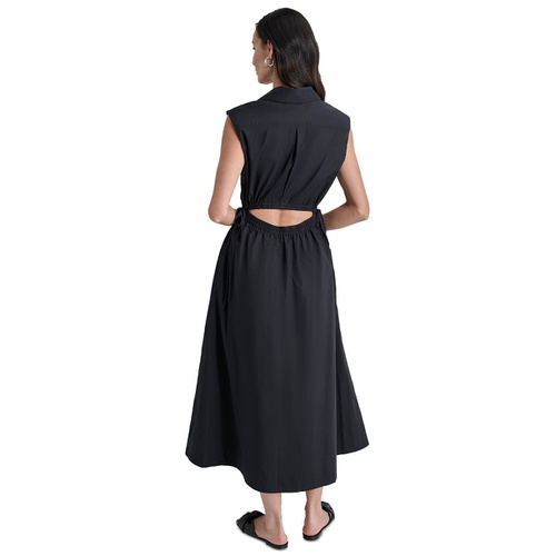 DKNY Womens Back-Cut-Out Sleeveless Maxi Dress