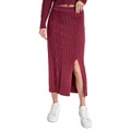 Womens Cable Knit Sweater Midi Skirt