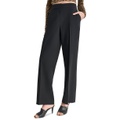 Petite Seamed Waistband Wide-Leg Pants