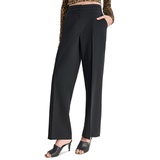 Petite Seamed Waistband Wide-Leg Pants