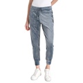 Womens Platinum Velour Slim-Fit Joggers