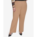 Plus Size Seamed Waistband Wide-Leg Pants