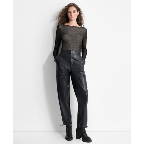 DKNY PU CARGO PANT P4H