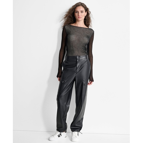 DKNY PU CARGO PANT P4H